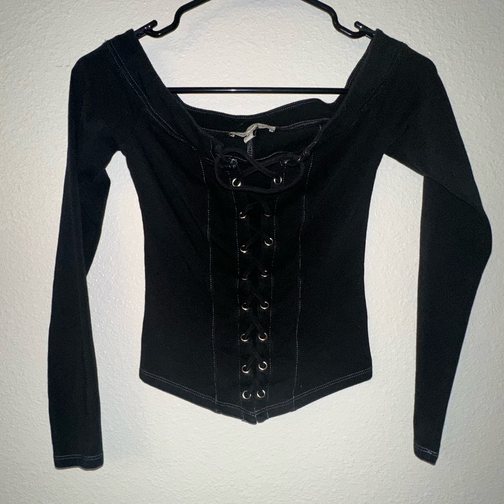 Express one eleven off the shoulder corset top